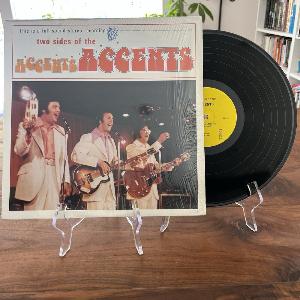 Two Sides of The Accents Vinyl LP 1973 Entertainer's Inc. AC-1604